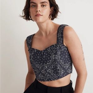Quilted Sweetheart Crop Top